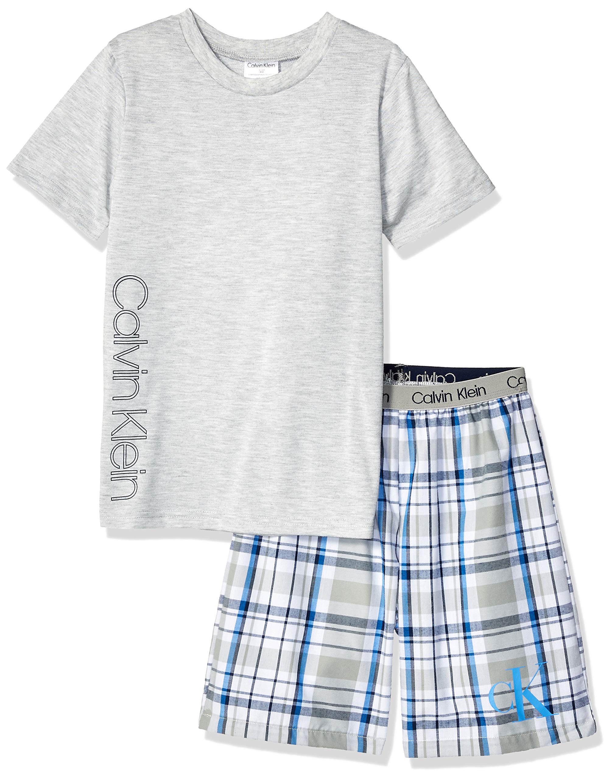 Calvin Klein Boys' Two Piece Sleepwear Top and Bottom Pajama Set